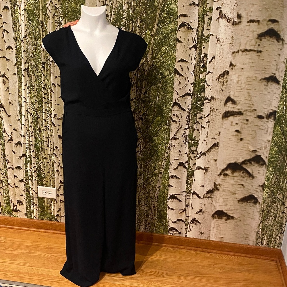 Elegant Navy Wrap Jumpsuit